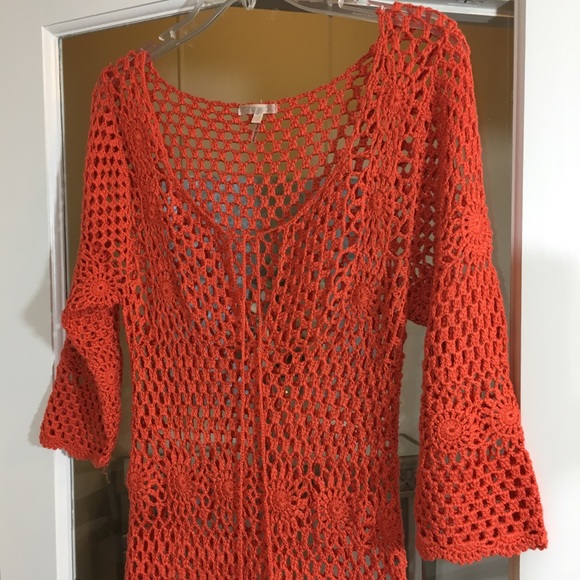 🍃Toi et Moi Crochet Swim Cover Up Dress - Picture 2 of 8